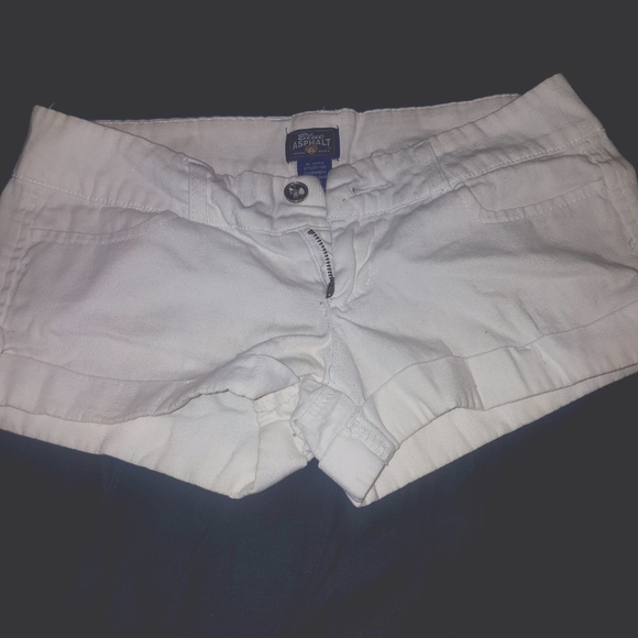 White Blue Asphalt shorts size 1 - Picture 2 of 3